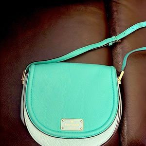 Kate Spade crossbody bag in light and teal blue. Mint condition.
